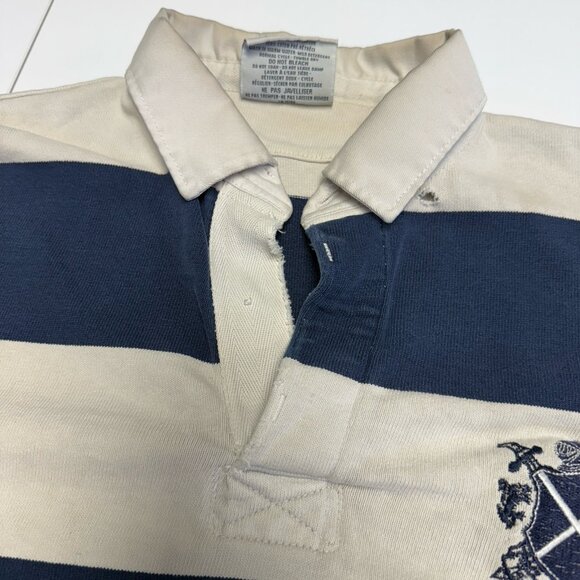 Barbarian Rugby Wear Shirt Mens Large 21x26.5 Gonzaga Striped Logo - Picture 9 of 15